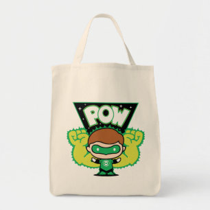 Chibi Green Lantern Forming Giant Fists Tote Bag