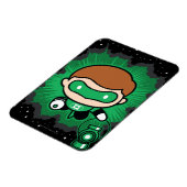 Chibi Green Lantern vliegt door de ruimte Magneet (Linkerzijde)