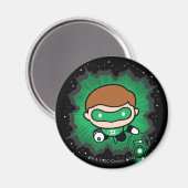 Chibi Green Lantern vliegt door de ruimte Magneet (Voorkant / Achterkant)