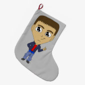chibi grote kerstsok (Voorkant (Hangend))