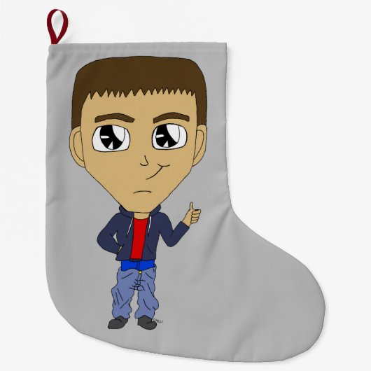 chibi grote kerstsok (Voorkant)