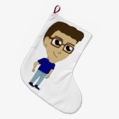 chibi grote kerstsok (Voorkant (Hangend))