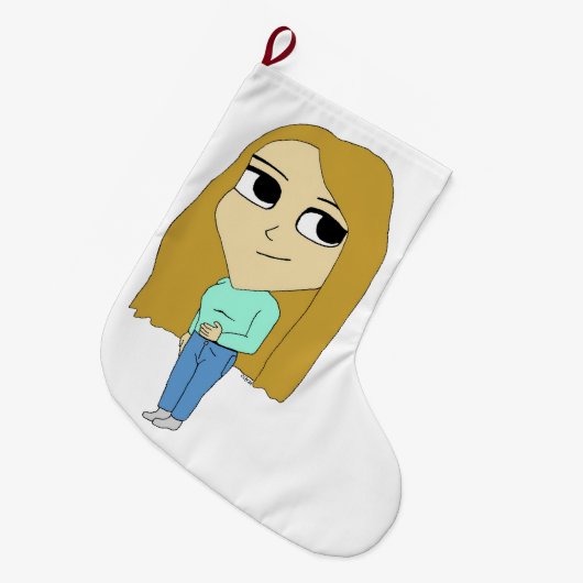 chibi grote kerstsok (Voorkant (Hangend))