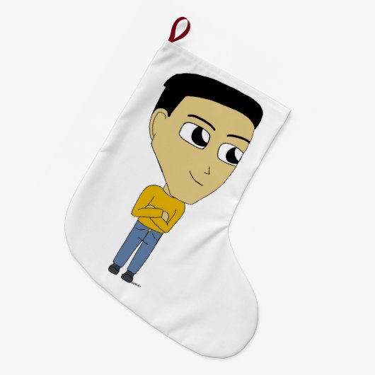 chibi grote kerstsok (Voorkant (Hangend))