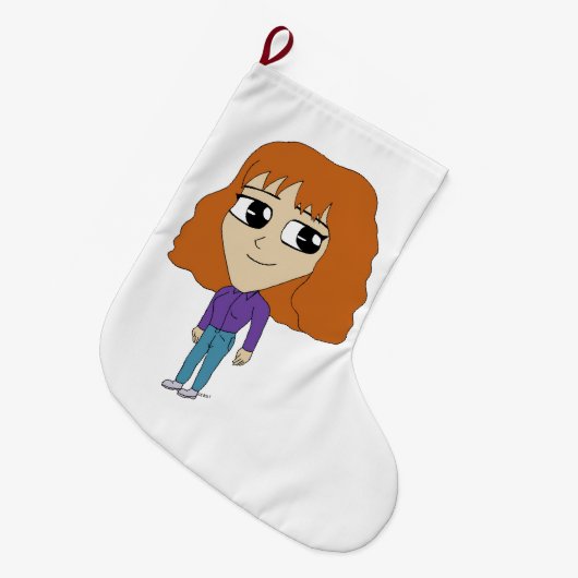 chibi grote kerstsok (Voorkant (Hangend))