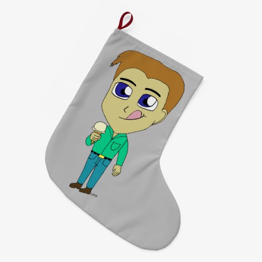 chibi grote kerstsok (Voorkant (Hangend))