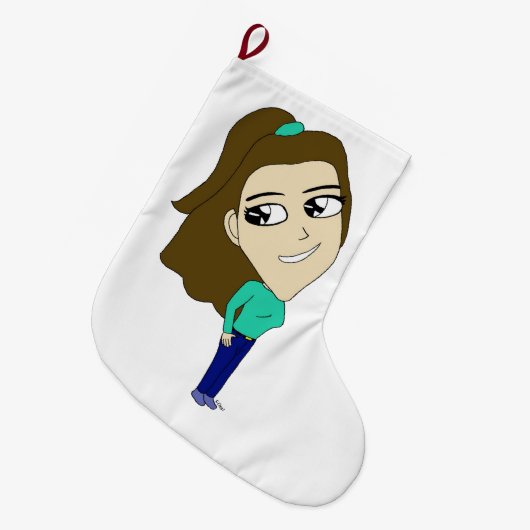 chibi grote kerstsok (Voorkant (Hangend))