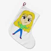 chibi grote kerstsok (Voorkant (Hangend))
