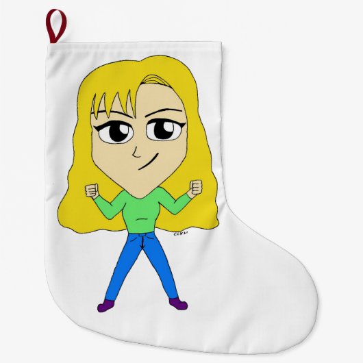 chibi grote kerstsok (Voorkant)