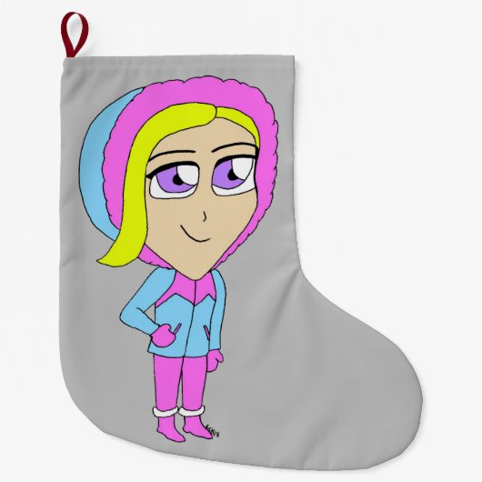 chibi grote kerstsok (Voorkant)