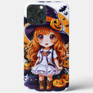 Chibi Halloween stijl Kawaii Halloween geschenken iPhone 13 Pro Max Hoesje