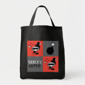 Chibi Harley Quinn Checker Pattern Tote Bag (Voorkant)