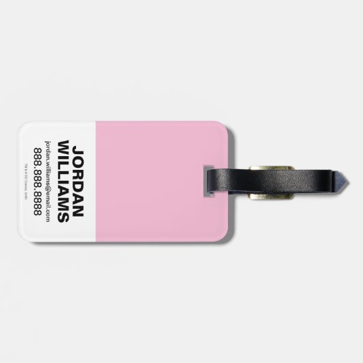 Chibi Harley Quinn en Chibi Catoman met katten Bagagelabel (Achterkant horizontaal)