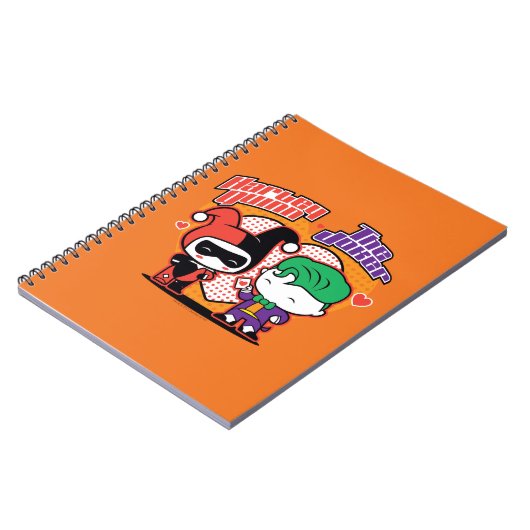 Chibi Harley Quinn en Chibi Joker Hearts Notitieboek (Linkerzijde)