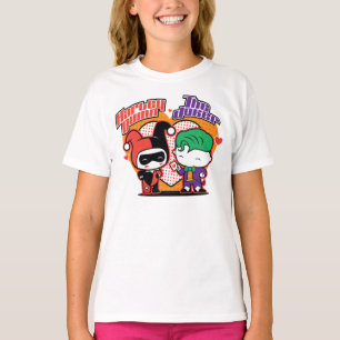 Chibi Harley Quinn en Chibi Joker Hearts T-shirt