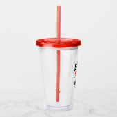 Chibi Harley-Quinn-In-A-Box met Hammer Acryl Drinkbeker (Rechts)