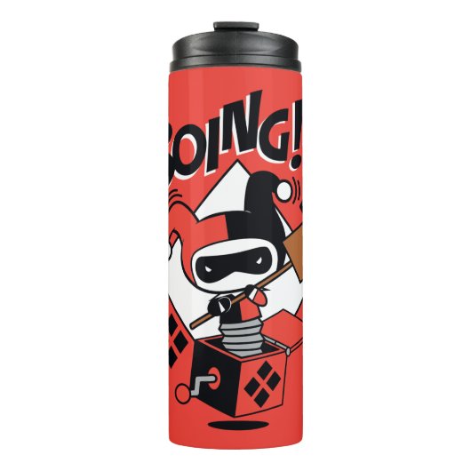 Chibi Harley-Quinn-In-A-Box met Hammer Thermosbeker (Voorkant)