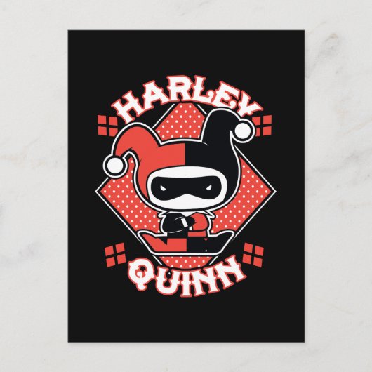 Chibi Harley Quinn Splits Briefkaart (Voorkant)