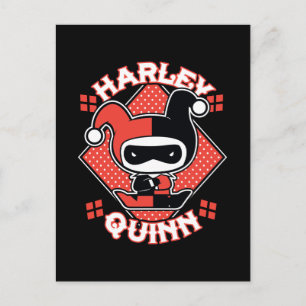 Chibi Harley Quinn Splits Briefkaart