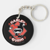 Chibi Harley Quinn Splits Sleutelhanger (Achterkant)