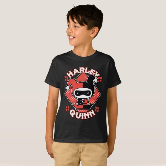 Chibi Harley Quinn Splits T-shirt (Voorkant volledig)