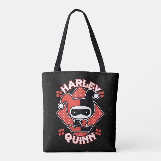 Chibi Harley Quinn Splits Tote Bag (Achterkant)