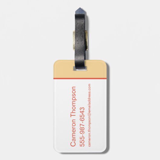 Chibi HARRY POTTER™ & Hedwig Bagagelabel (Achterkant verticaal)