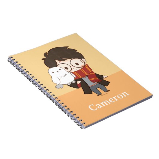 Chibi HARRY POTTER™ & Hedwig Notitieboek (Rechterzijde)