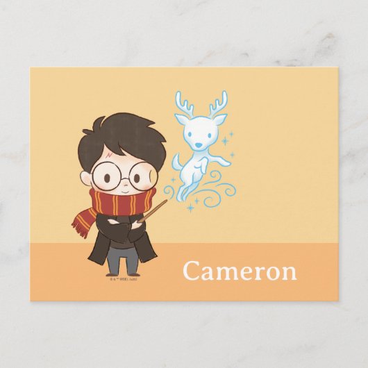Chibi HARRY POTTER™ Patronus Briefkaart (Voorkant)