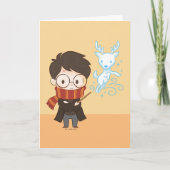 Chibi HARRY POTTER™ Patronus Kaart (Voorkant)