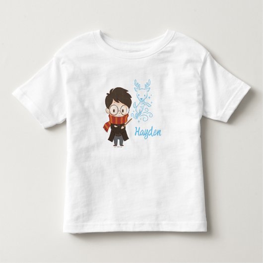 Chibi HARRY POTTER™ Patronus Kinder Shirts (Voorkant)