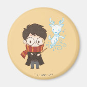 Chibi HARRY POTTER™ Patronus Magneet (Voorkant)