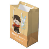 Chibi HARRY POTTER™ Patronus Medium Cadeauzakje (Voorkant Gekanteld)