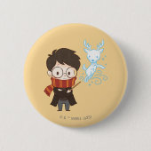 Chibi HARRY POTTER™ Patronus Ronde Button 5,7 Cm (Voorkant)