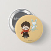 Chibi HARRY POTTER™ Patronus Ronde Button 5,7 Cm (Voorkant /achterkant)
