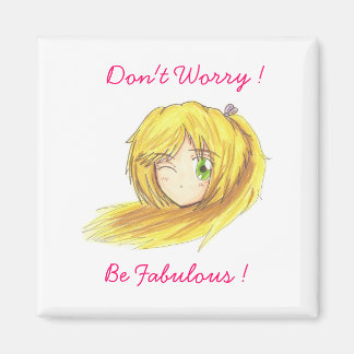 Chibi Head Ran Magnet Magneet