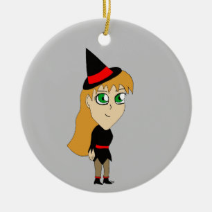 chibi heks keramisch ornament