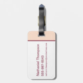 Chibi Hermelien "Mischief Managed" Bagagelabel (Achterkant verticaal)