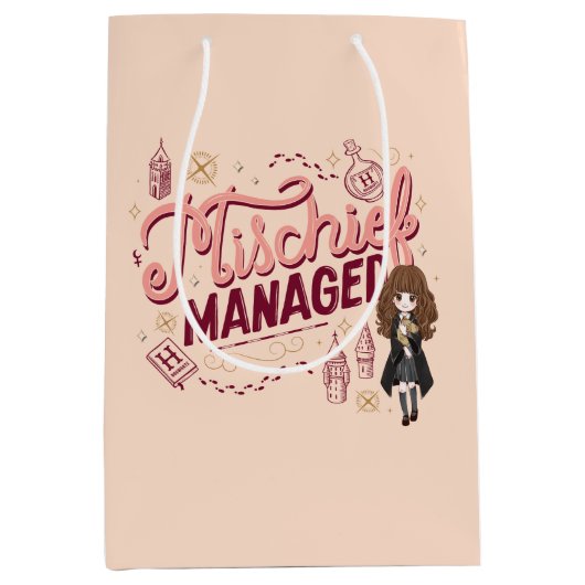 Chibi Hermelien "Mischief Managed" Medium Cadeauzakje (Voorkant)