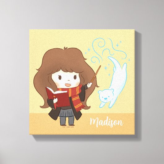 Chibi Hermione Granger Patronus Canvas Afdruk (Voorkant)
