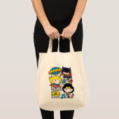 Chibi Heroes Dancing Tote Bag (Voorkant (product))