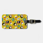 Chibi Heroine Dance Pattern Bagagelabel (Voorkant horizontaal)