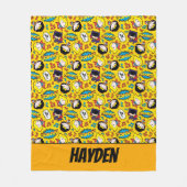 Chibi Heroine Dance Pattern Fleece Deken (Voorkant)