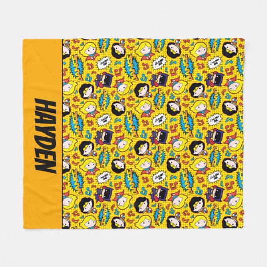 Chibi Heroine Dance Pattern Fleece Deken (Voorkant (Horizontaal))