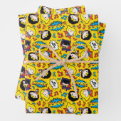 Chibi Heroine Dance Pattern Inpakpapier Vel (In situ)