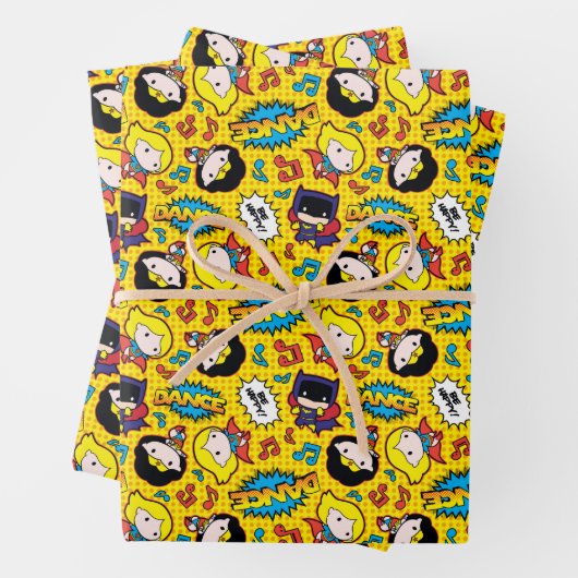 Chibi Heroine Dance Pattern Inpakpapier Vel (In situ)