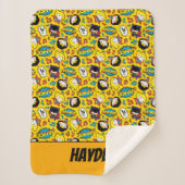 Chibi Heroine Dance Pattern Sherpa Deken (Voorkant)