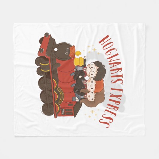 Chibi HOGWARTS EXPRESS™ Ride Fleece Deken (Voorkant (Horizontaal))