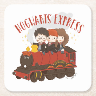 Chibi HOGWARTS EXPRESS™ Ride Vierkante Kartonnen Onderzetter