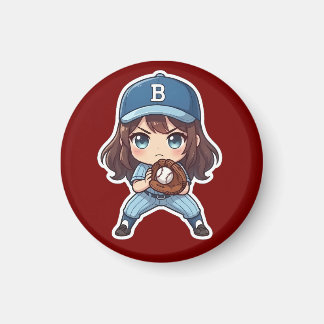 Chibi-honkbaleditie - kant-en-klare houding magneet
